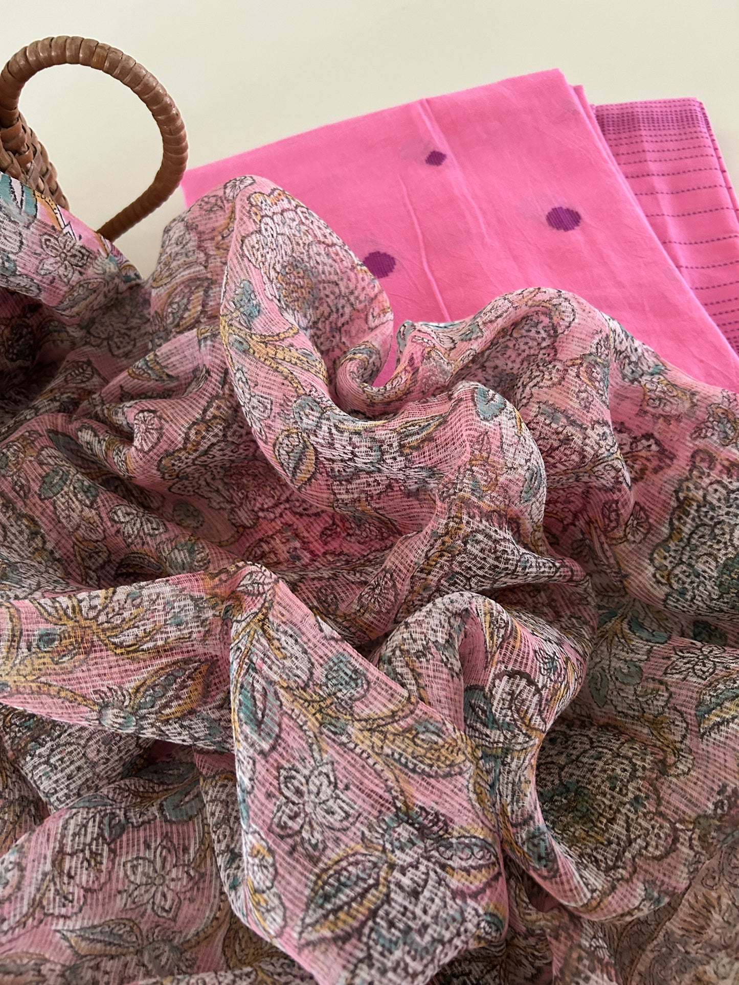 Handloom Cotton Set with Kota Doria Dupatta