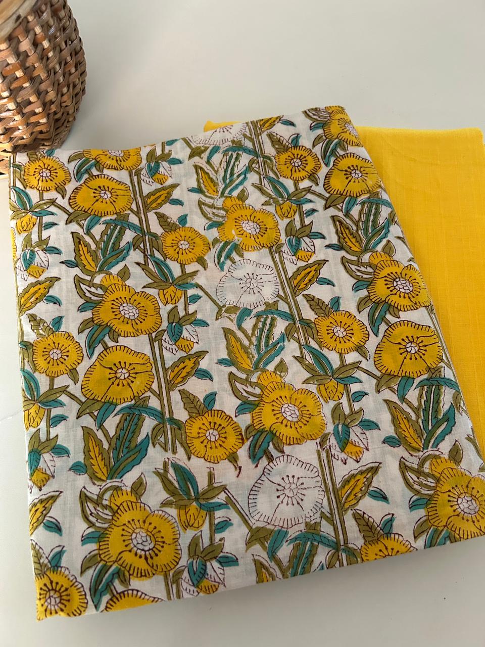 Handblock Block Kurta and Bottom