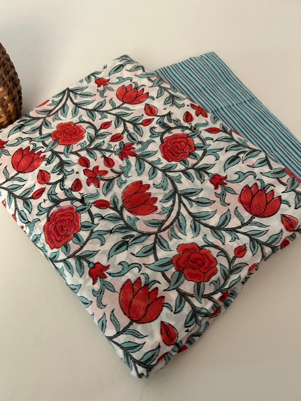 Handblock Kurta and Bottom