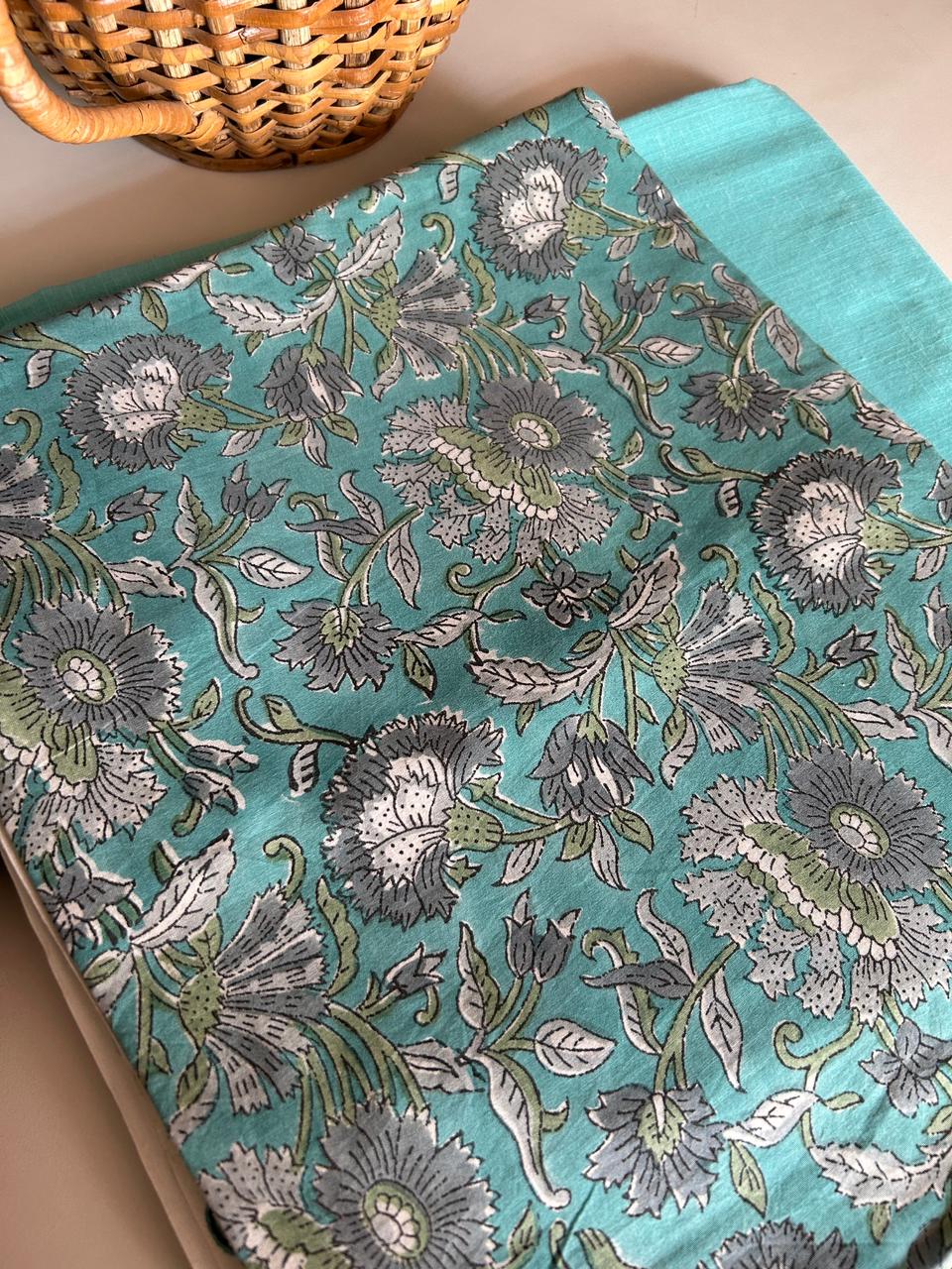 Handblock Kurta and Bottom