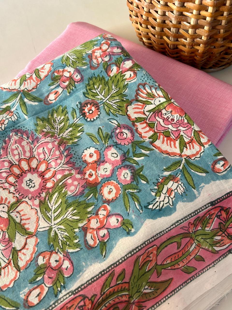 Handblock Kurta and Bottom