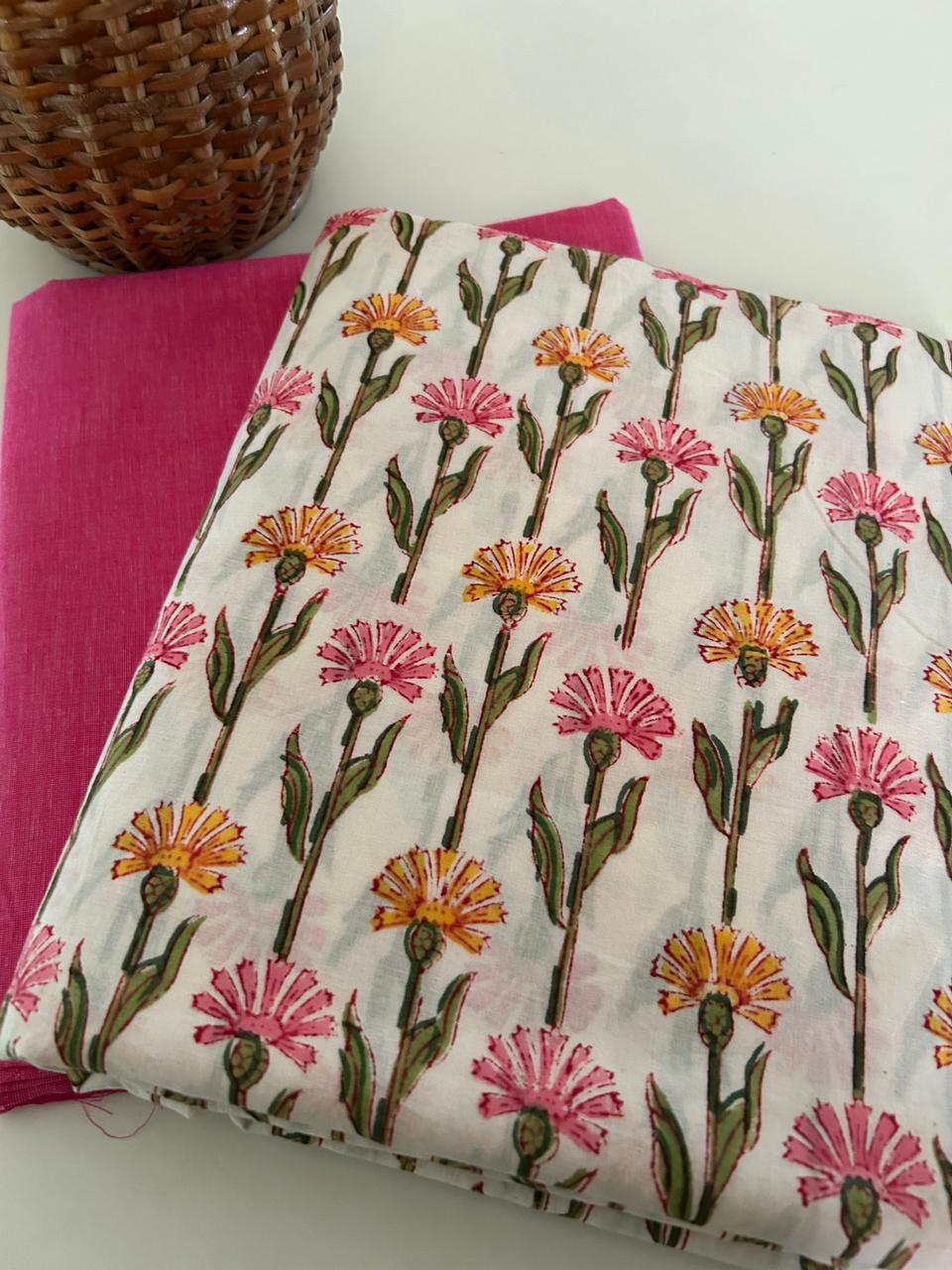 Handblock Kurta and Bottom