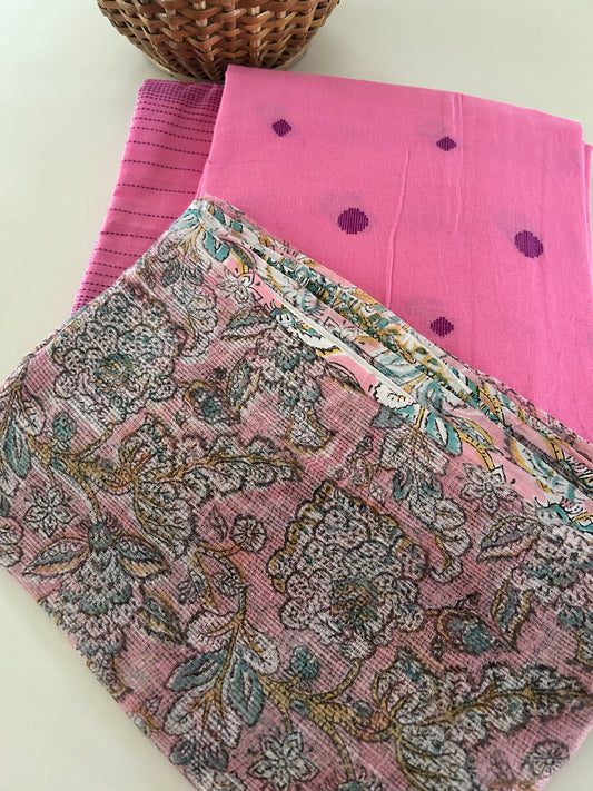Handloom Cotton Set with Kota Doria Dupatta
