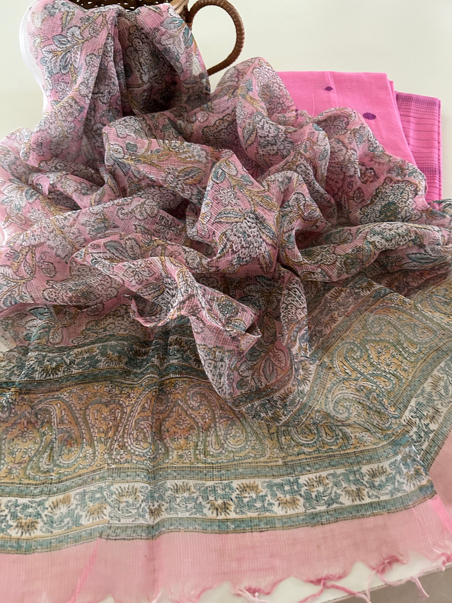 Handloom Cotton Set with Kota Doria Dupatta