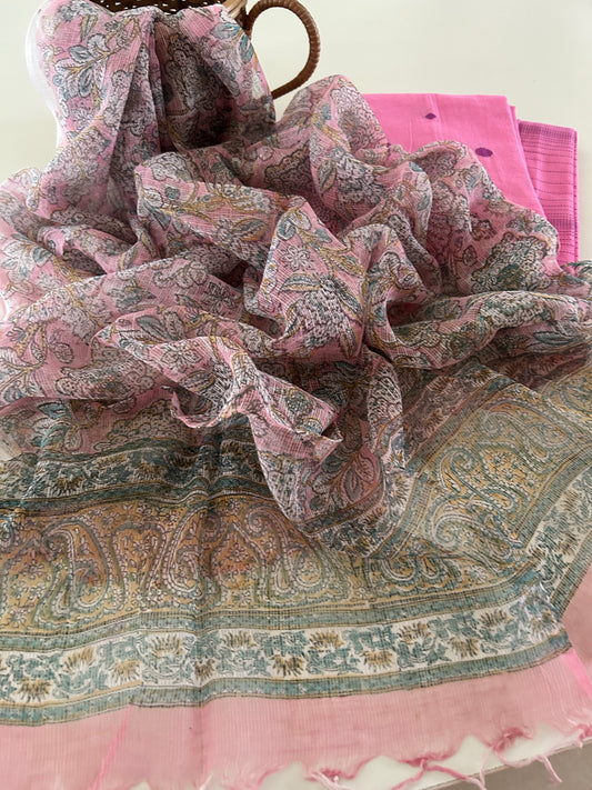 Handloom Cotton Set with Kota Doria Dupatta