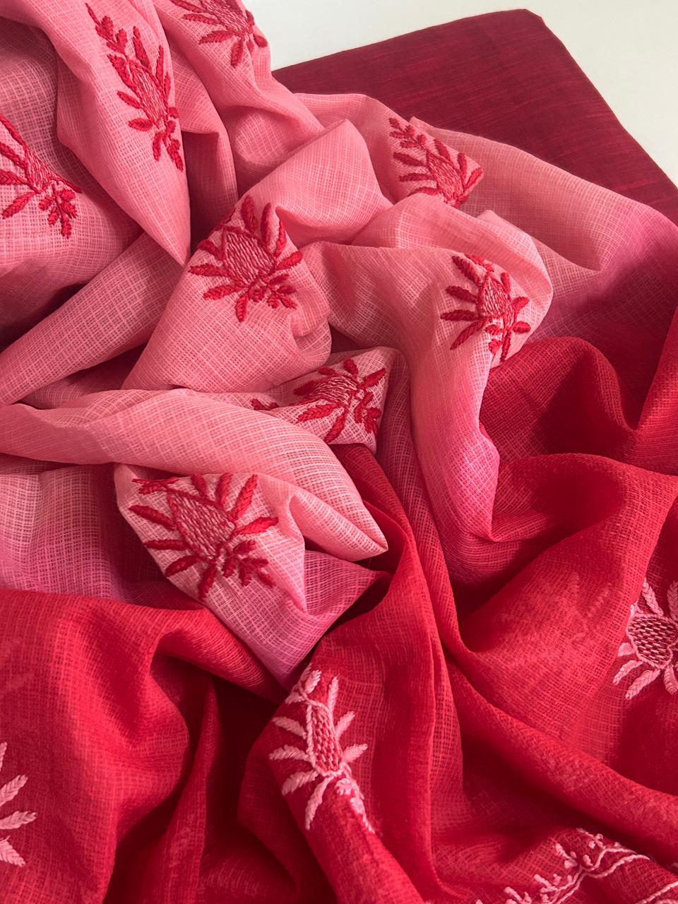 Chikankari Dupatta with Handloom Kurta and Bottom