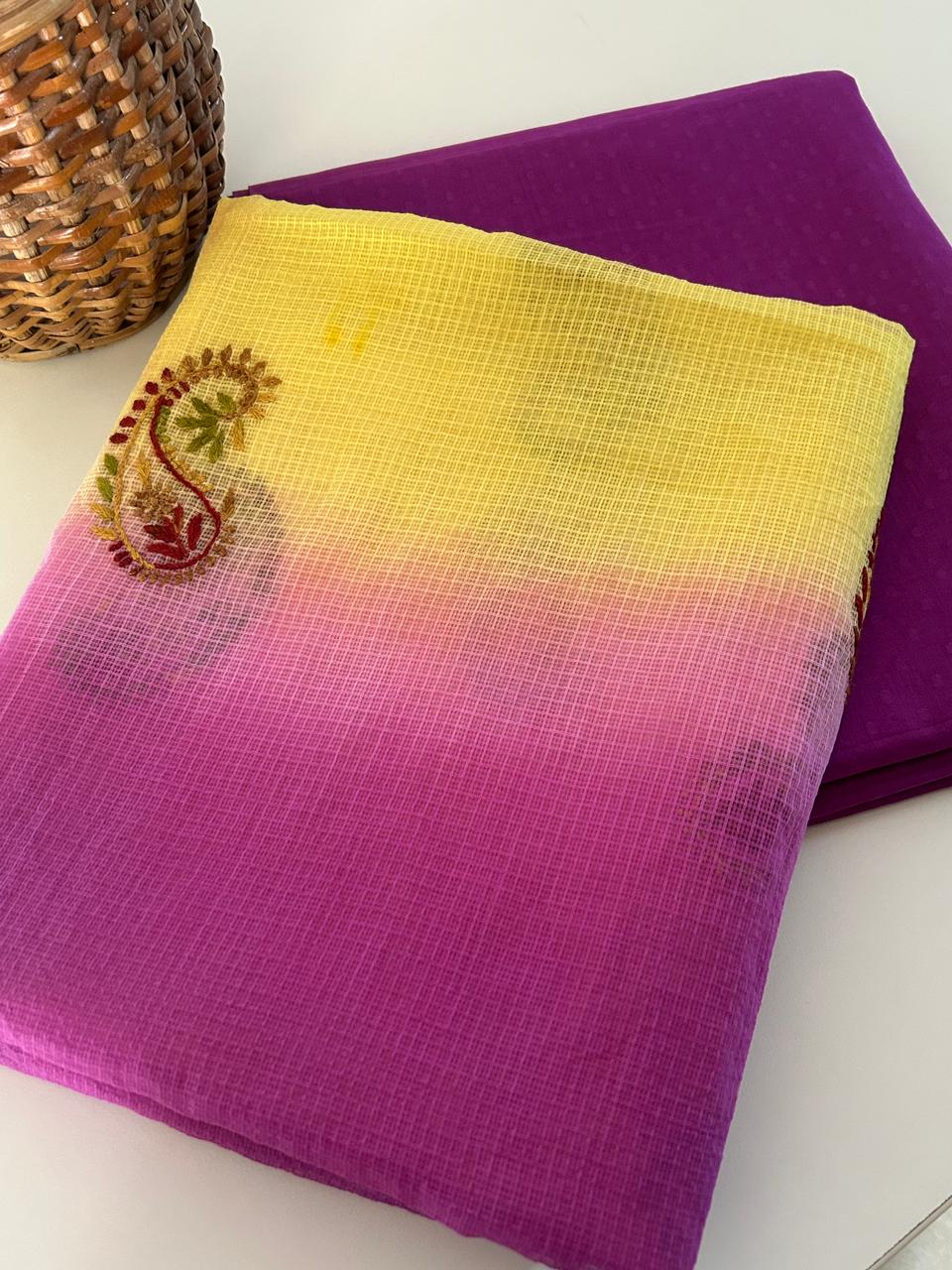 Chikankari Dupatta with Handloom Kurta and Bottom