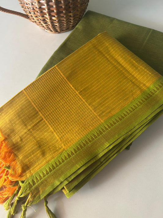 Handloom Cotton Kurta Set with Handloom Dupatta