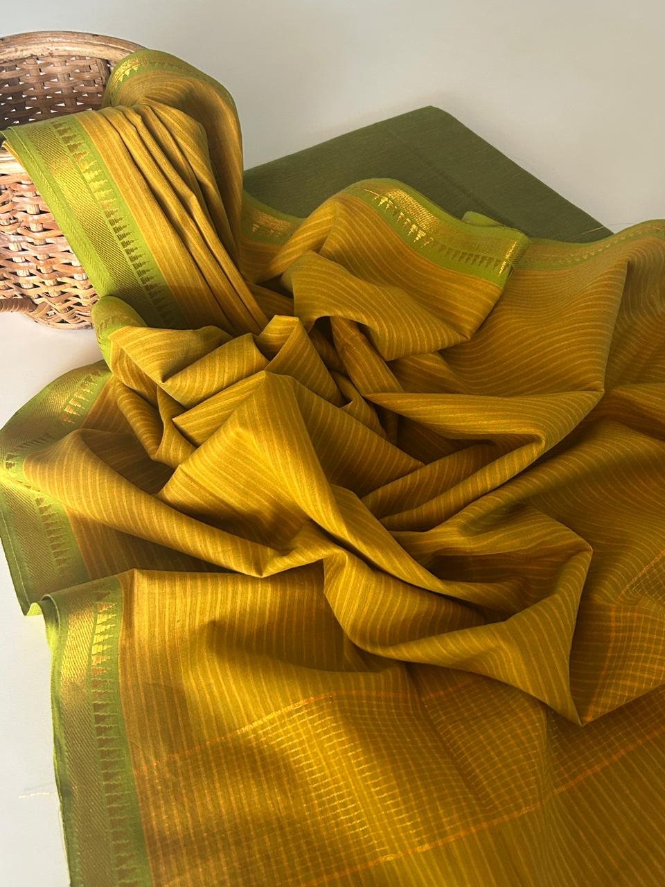 Handloom Cotton Kurta Set with Handloom Dupatta