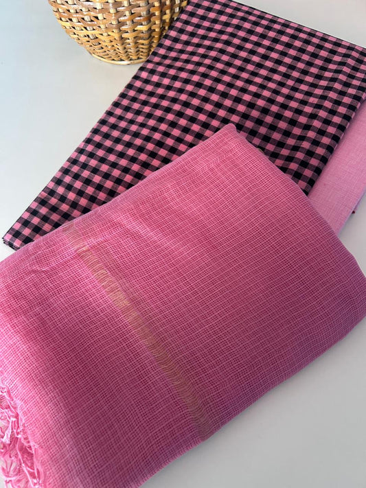 Handloom Cotton Set with Kota Doria Dupatta