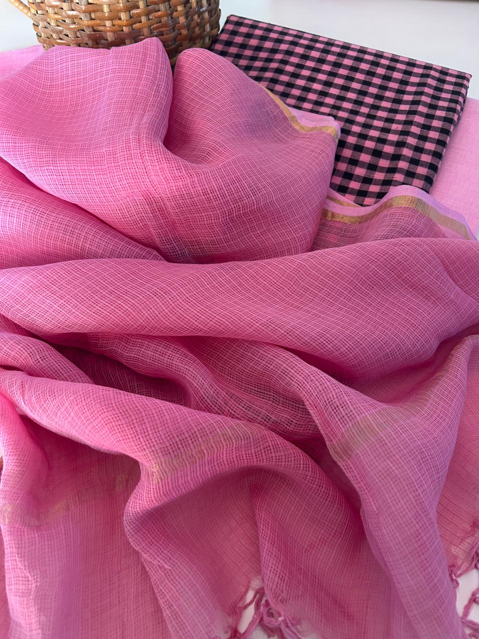 Handloom Cotton Set with Kota Doria Dupatta