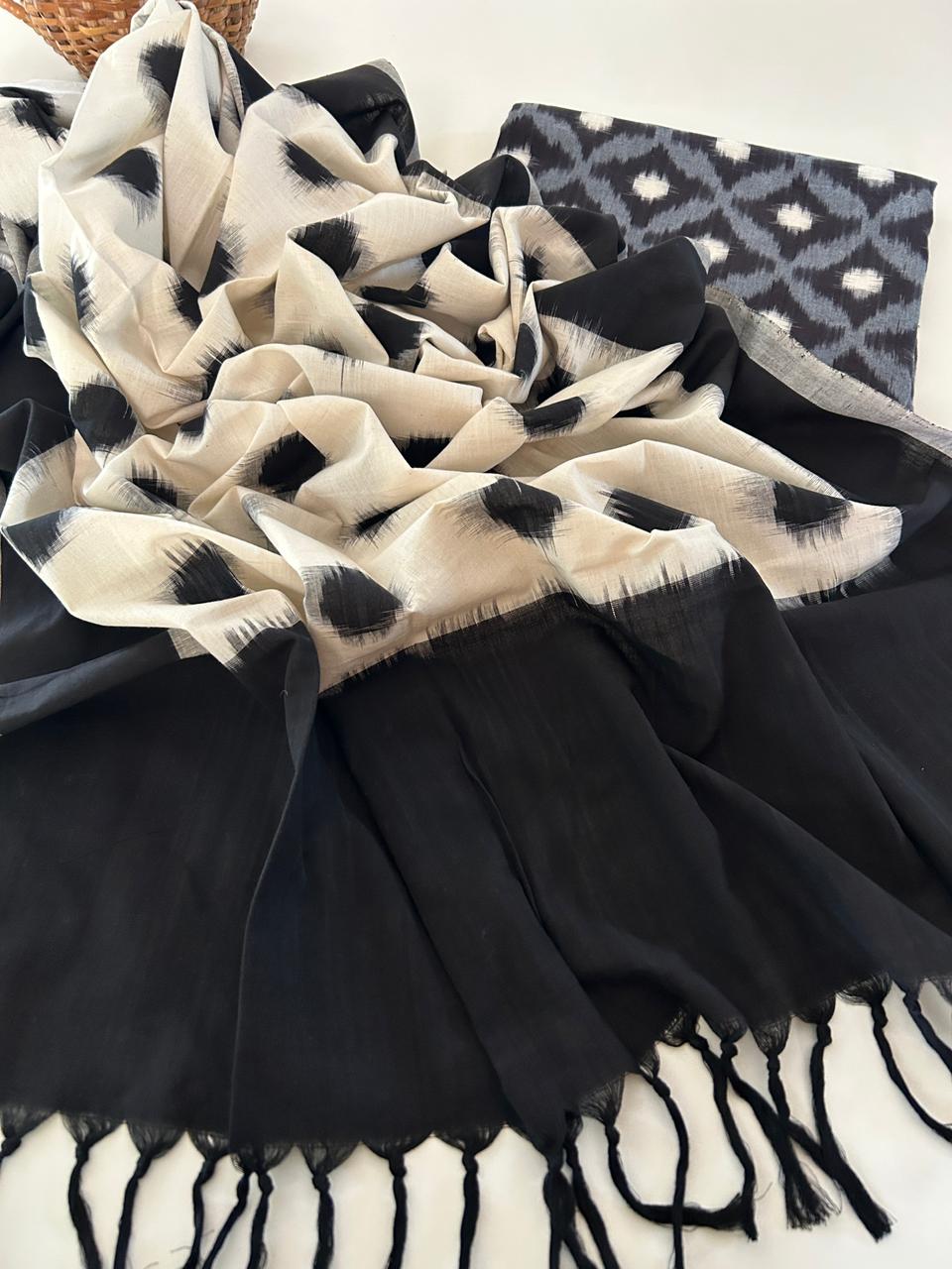 Handwoven Double Ikat – Kurta & Dupatta Set