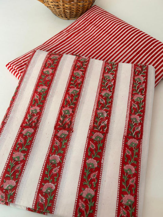 Handblock kurta and bottom