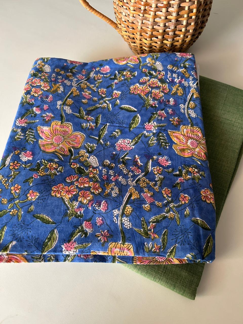 Handblock Kurta and Bottom