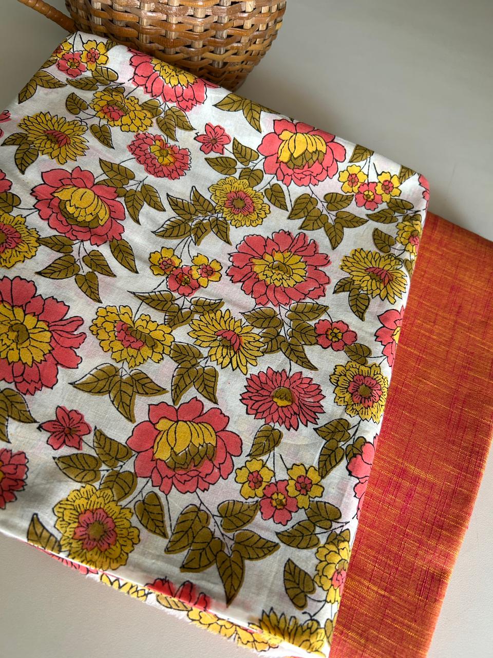 Handblock Kurta and Bottom