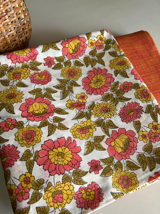 Handblock Kurta and Bottom