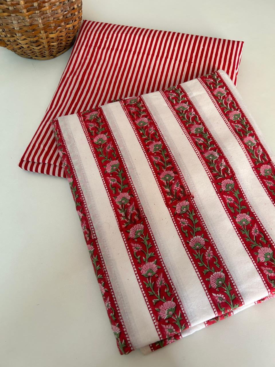 Handblock kurta and bottom