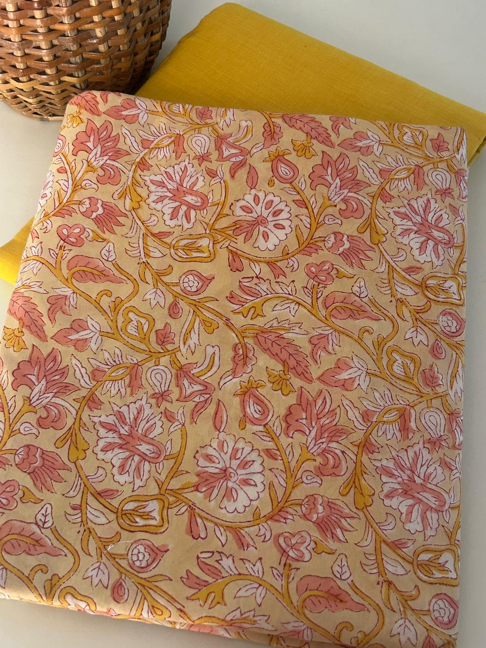 Handblock Kurta and Bottom