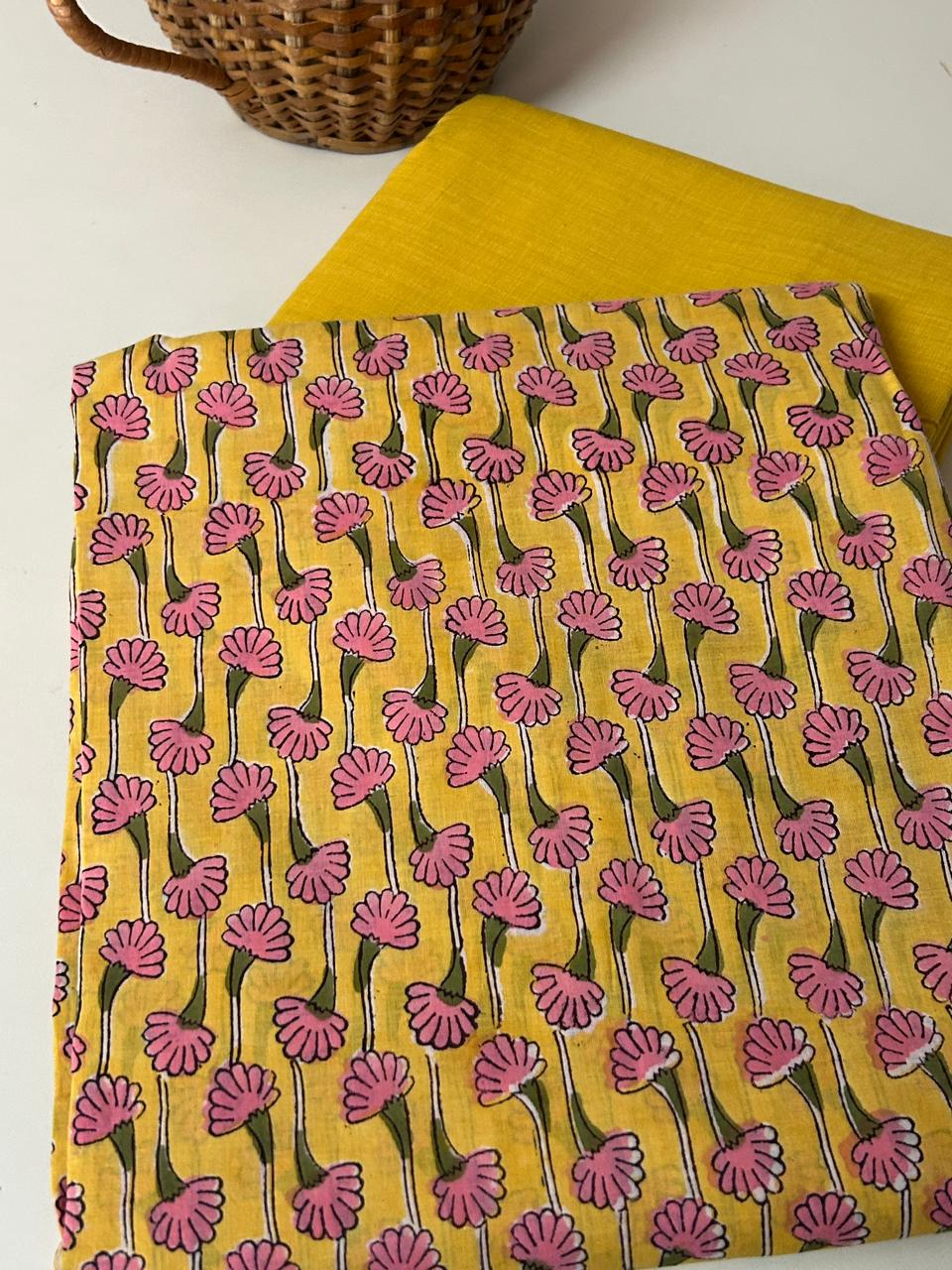 Handblock Kurta and Bottom