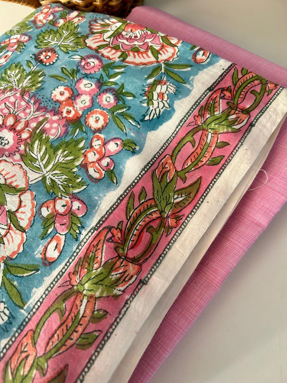 Handblock Kurta and Bottom